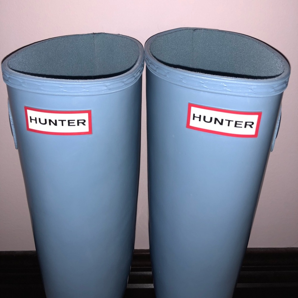 Blue Hunter Boots
